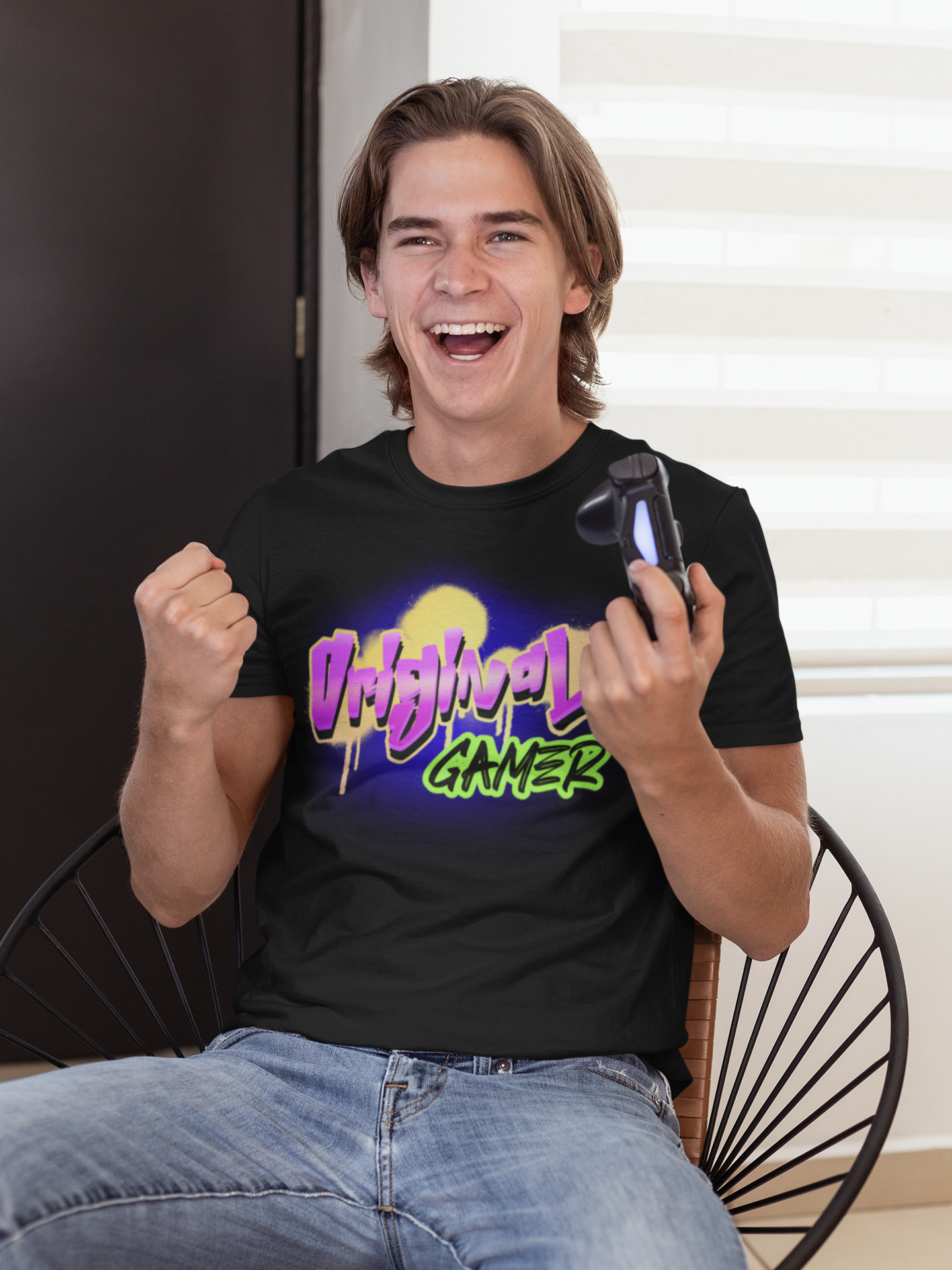 Original Gamer – Neon Vice Edition | Retro Gaming Streetwear