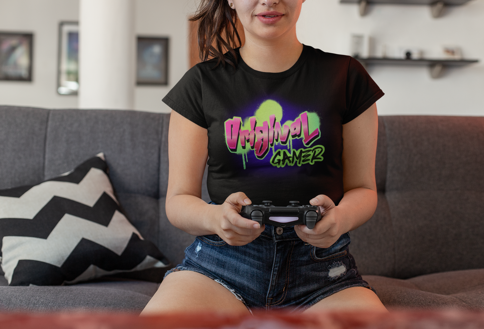 Original Gamer Neon Pink & Green Drift Edition | Retro Gaming Streetwear