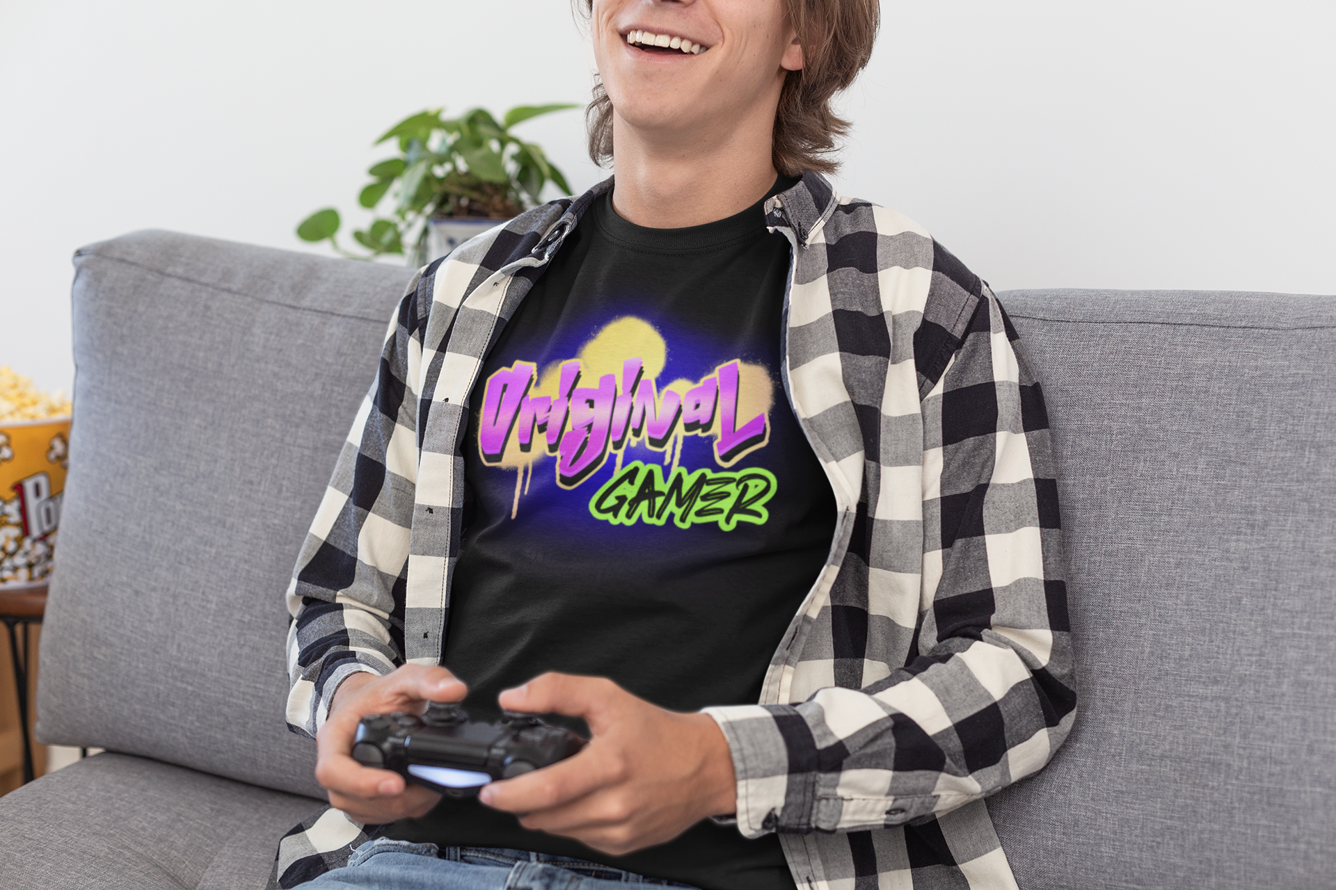 Original Gamer – Neon Vice Edition | Retro Gaming Streetwear