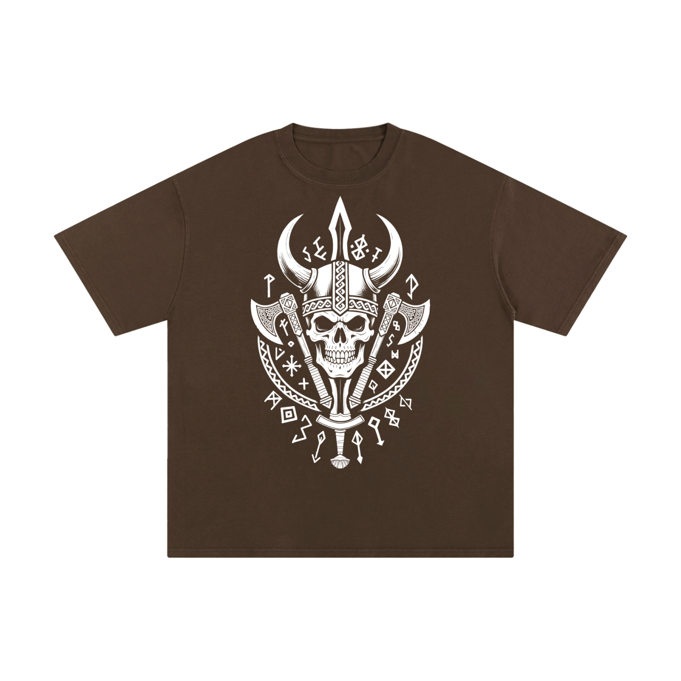 Gothic Viking Vampire Skull T-shirt