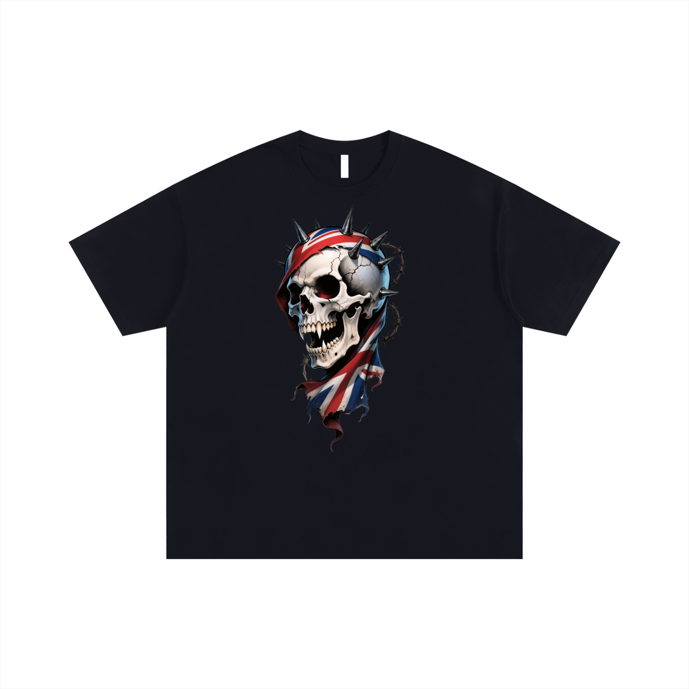 Heavy Metal Gothic British Flag & Skull