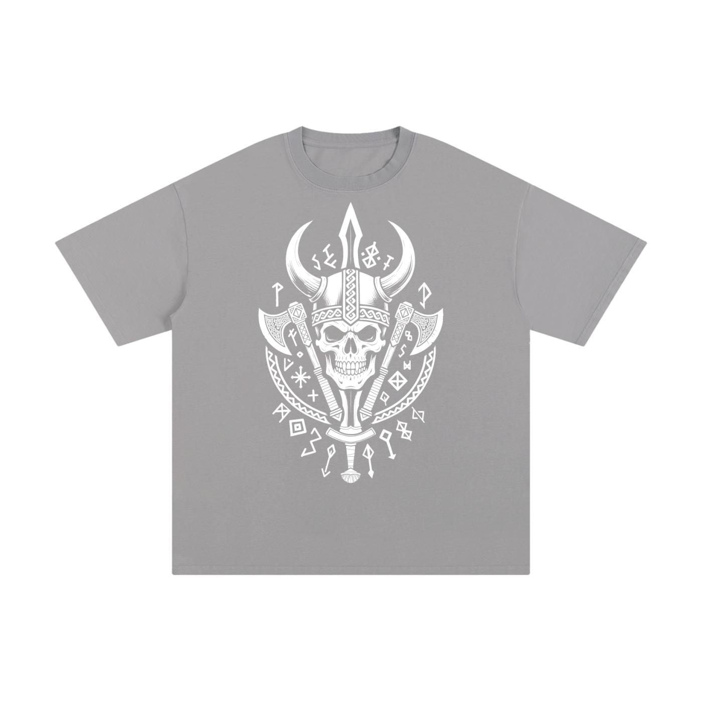 Gothic Viking Vampire Skull T-shirt