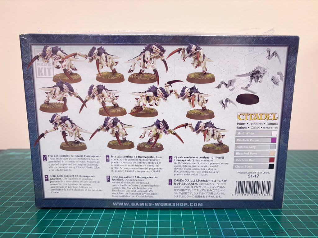 Warhammer 40,000 – Tyranid Hormagaunt Brood (OOP Pre-2009 Sculpt) | Sealed Box | Rare Tyranids Miniatures