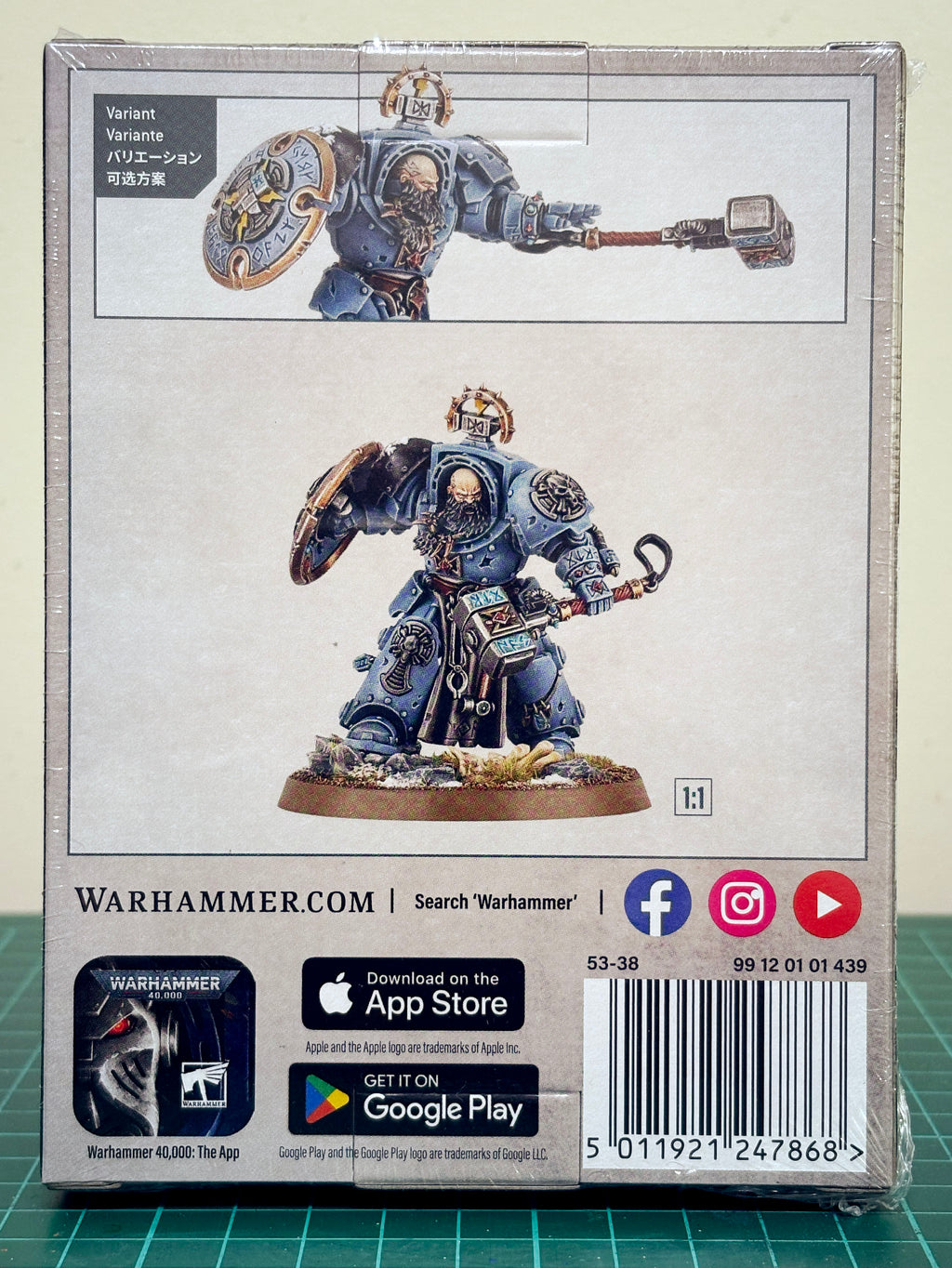 Warhammer 40,000 – Space Wolves Arjac Rockfist | Citadel Miniature | Factory Sealed | Elite Hero