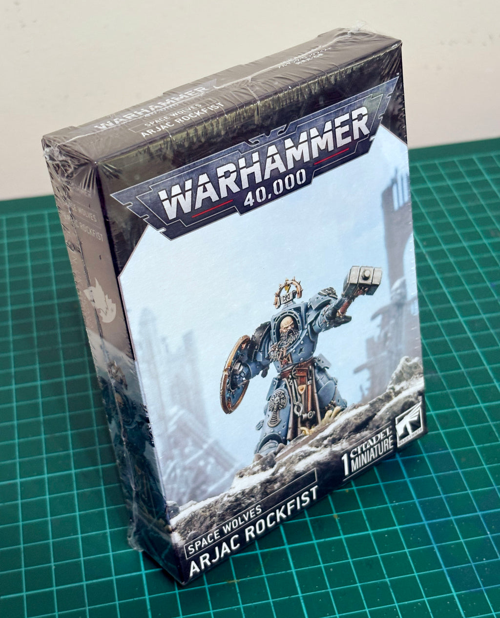 Warhammer 40,000 – Space Wolves Arjac Rockfist | Citadel Miniature | Factory Sealed | Elite Hero