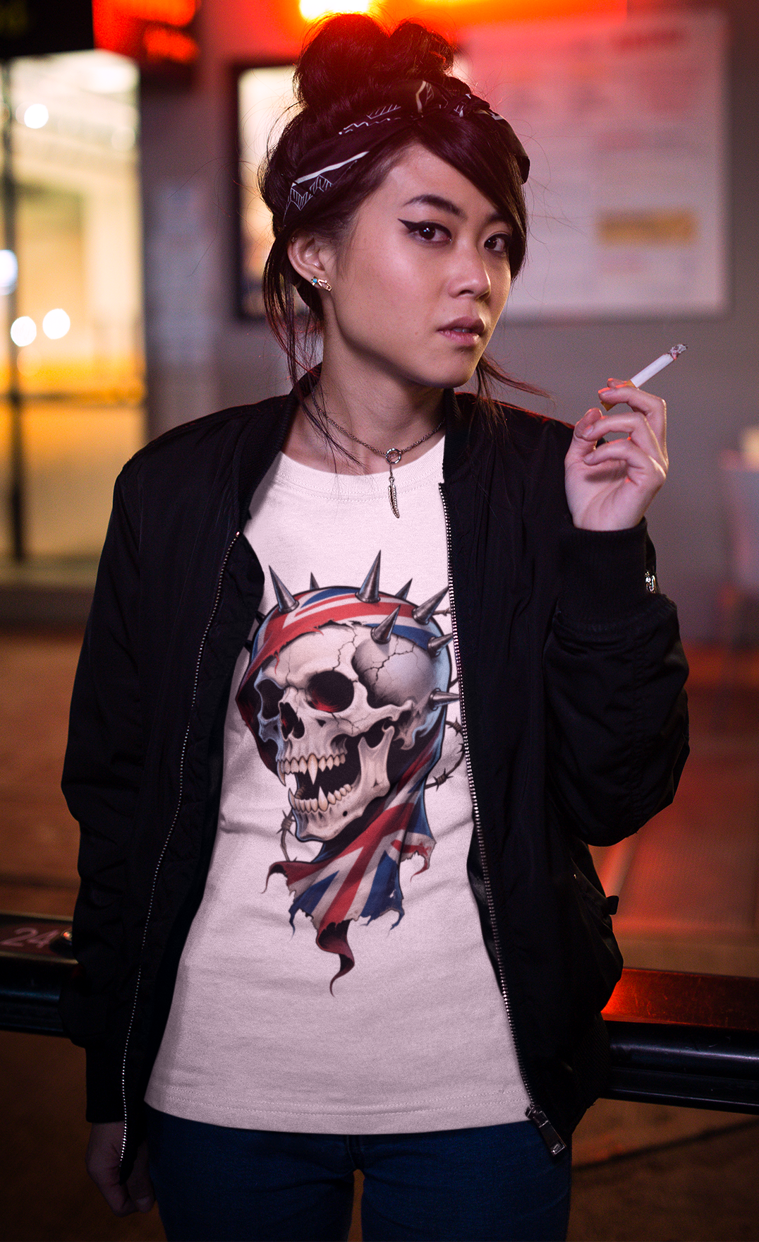 British Reaper T-Shirt | Heavy Metal Gothic Skull & Union Jack