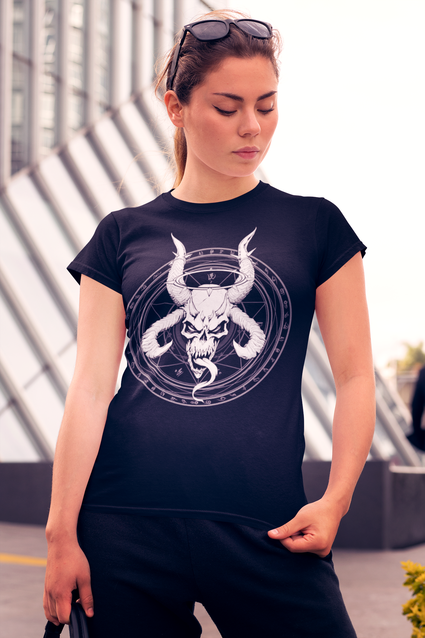 Divine Skull of Death | Occult Skull & Sigil Gothic T-Shirt