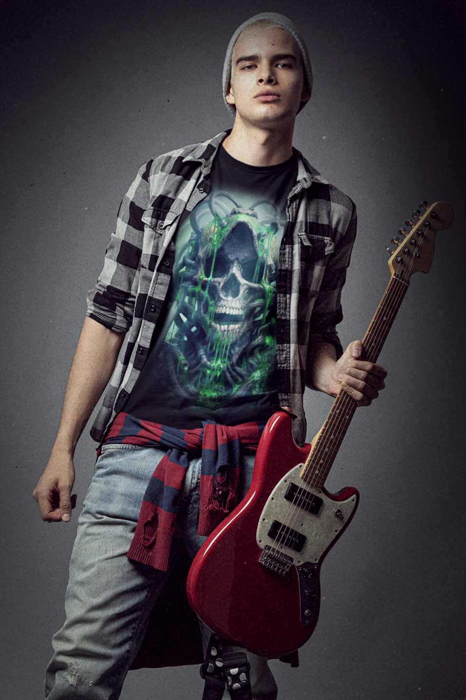 Oozing Toxic Bio-Skull T-Shirt – Gothic Dark Fantasy Horror Art by DarkAtomic