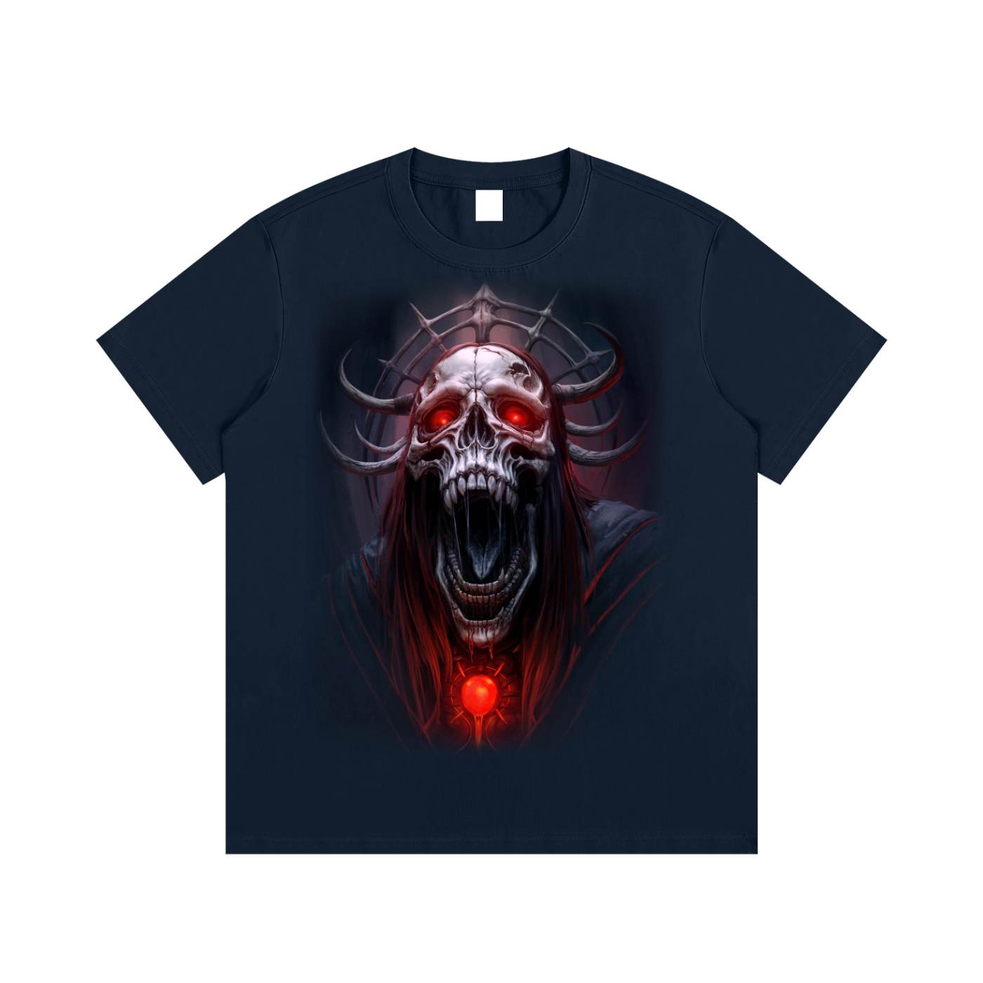 Hellborn Demon Lich King T-Shirt | Gothic Horror Tee | Unisex Adults Teens | Dark Fantasy Shirt