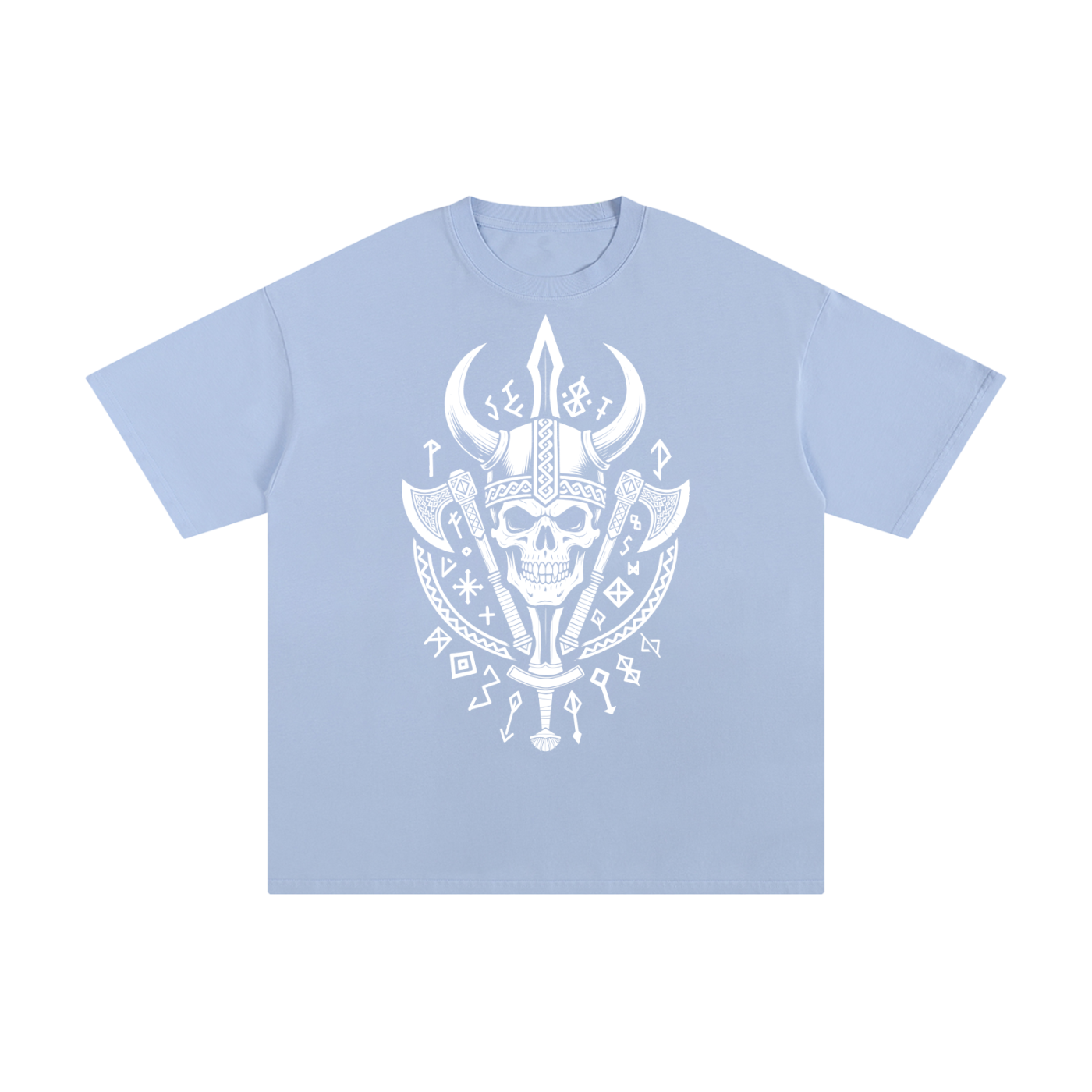 Gothic Viking Vampire Skull T-shirt
