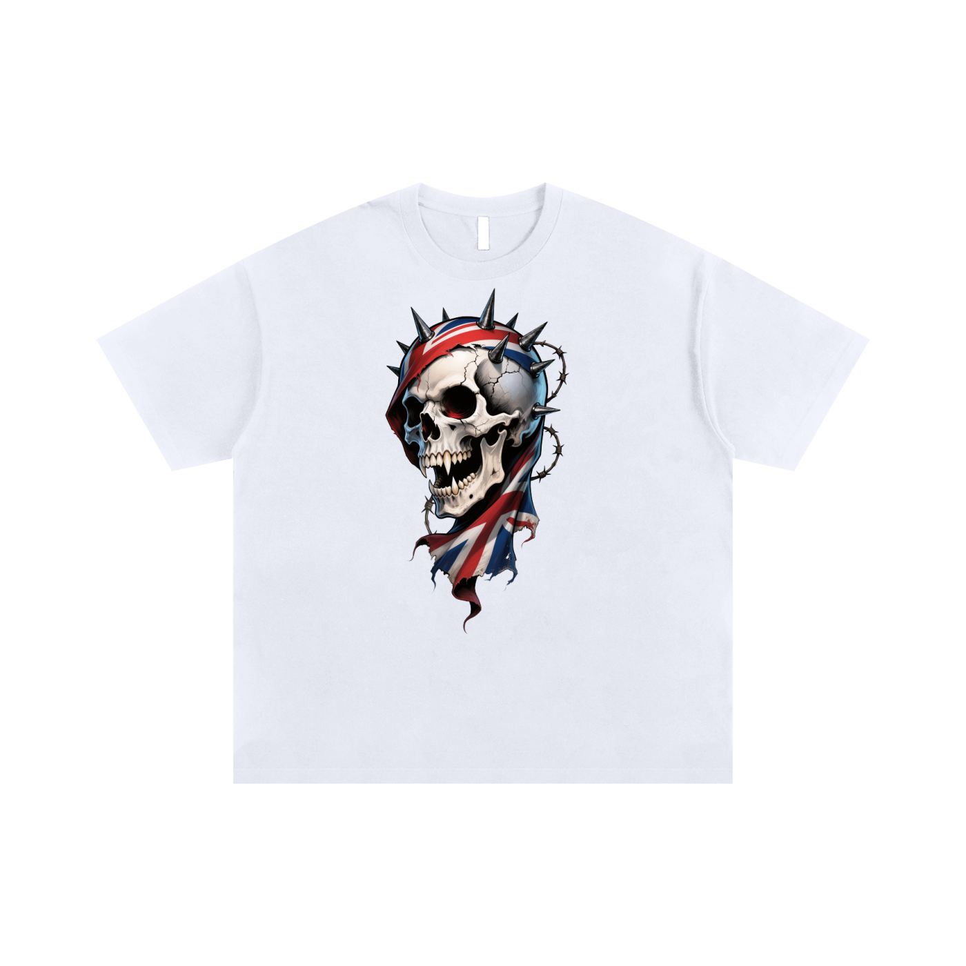 Heavy Metal Gothic British Flag & Skull