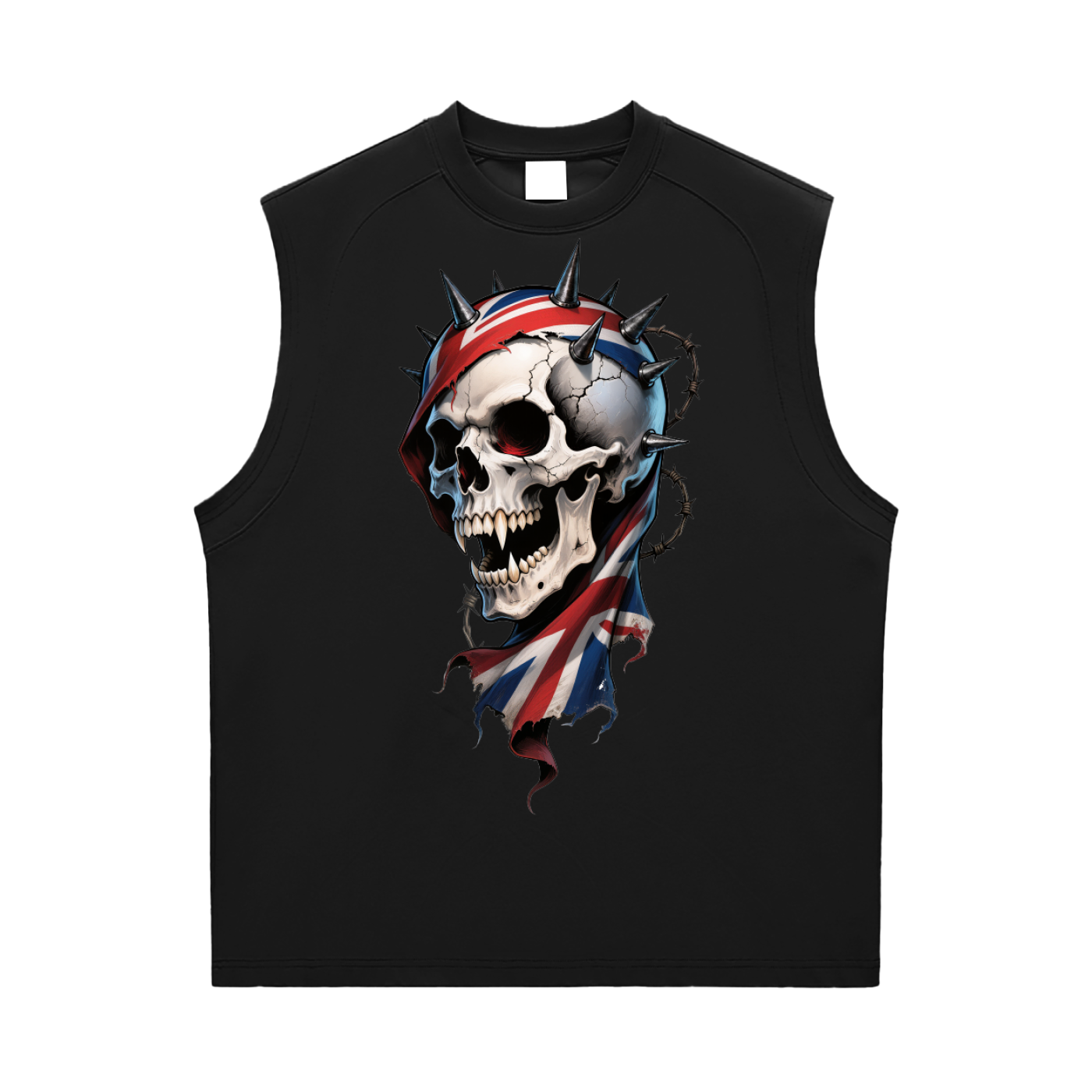 gothic skull,british flag,vampire horror,heavy metal