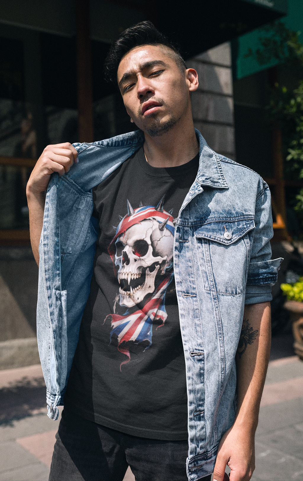 British Reaper T-Shirt | Heavy Metal Gothic Skull & Union Jack