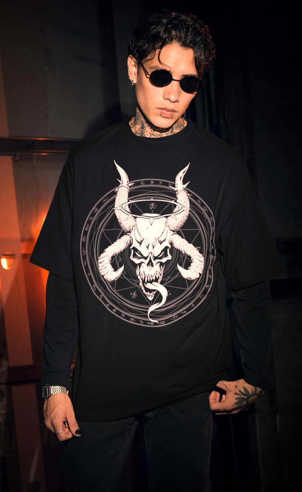 Divine Skull of Death | Occult Skull & Sigil Gothic T-Shirt