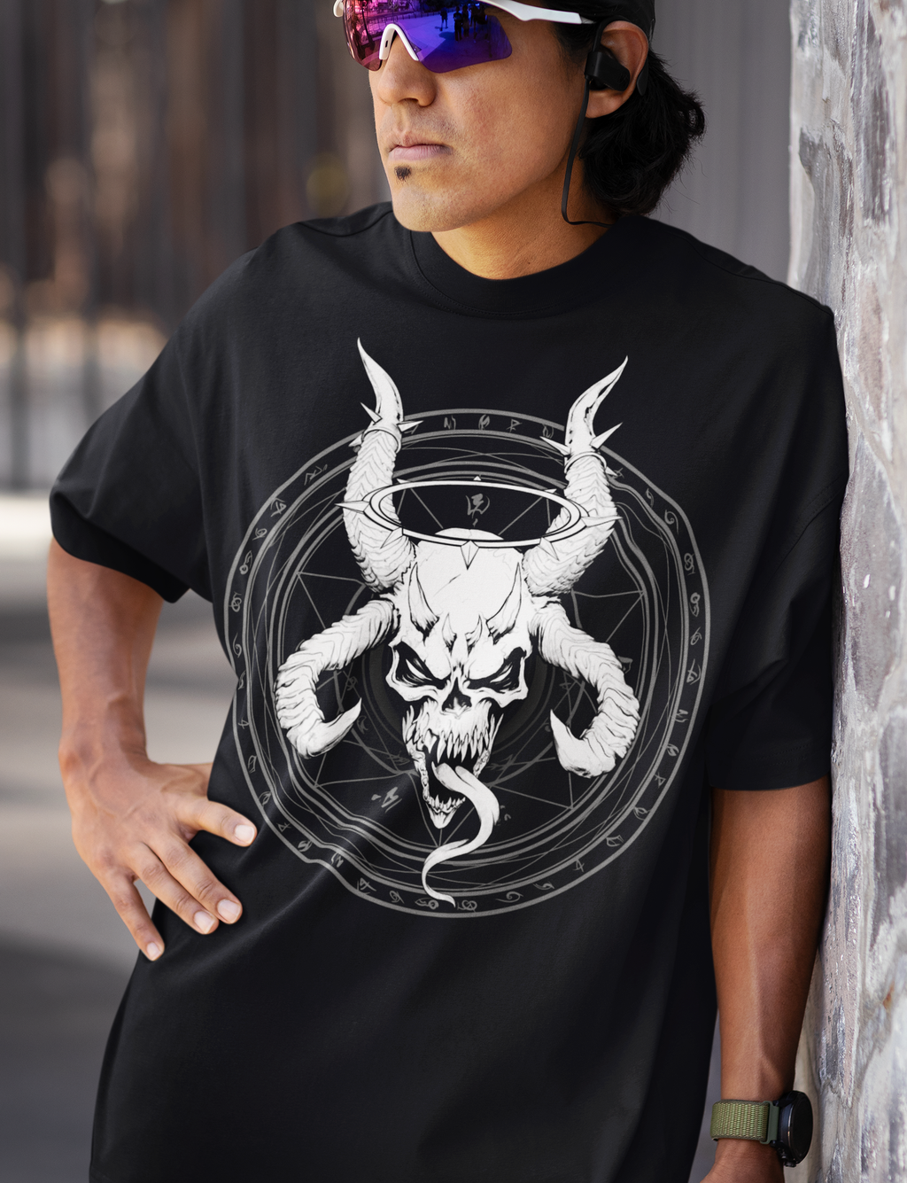 Divine Skull of Death | Occult Skull & Sigil Gothic T-Shirt