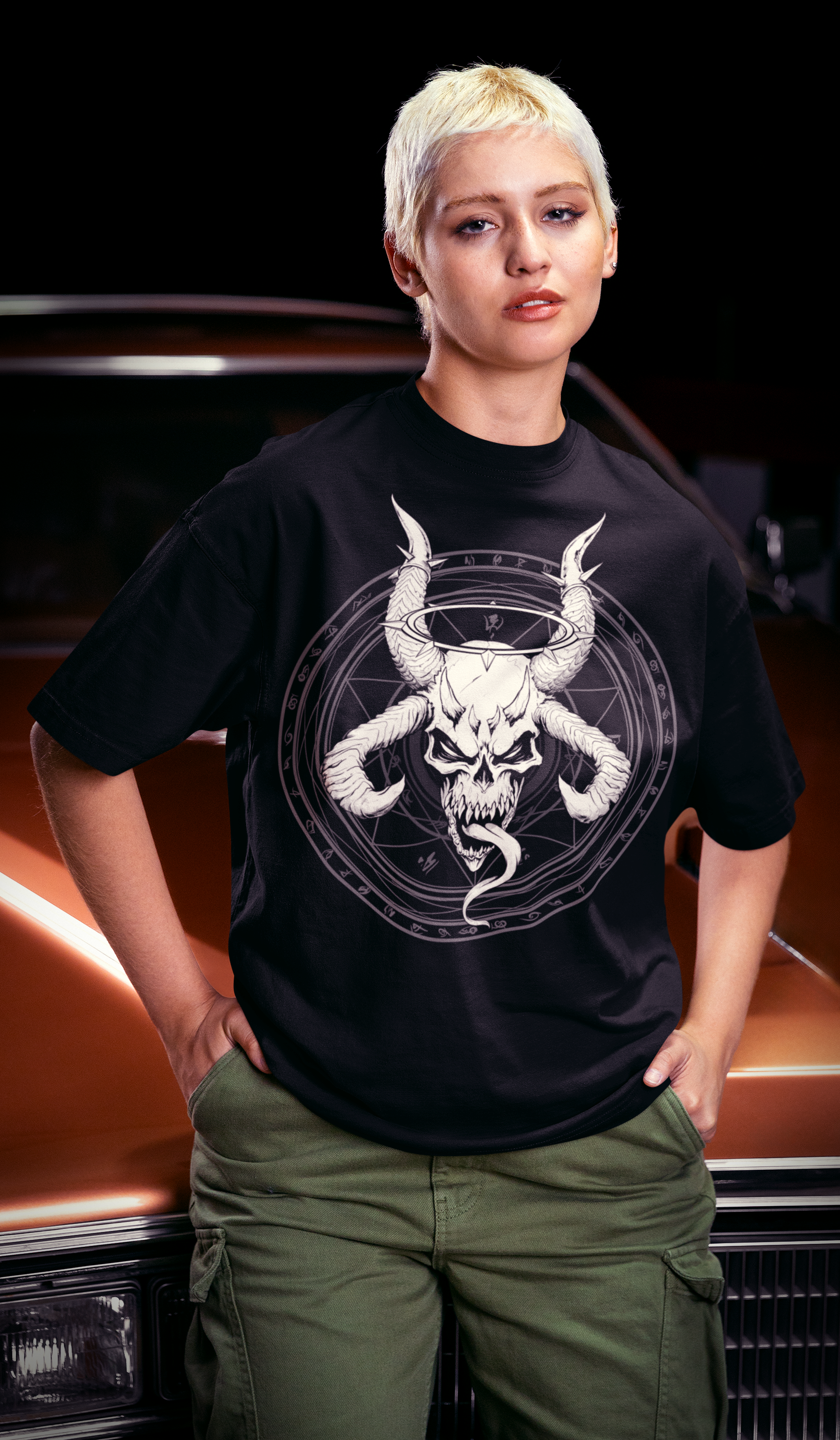 Divine Skull of Death | Occult Skull & Sigil Gothic T-Shirt