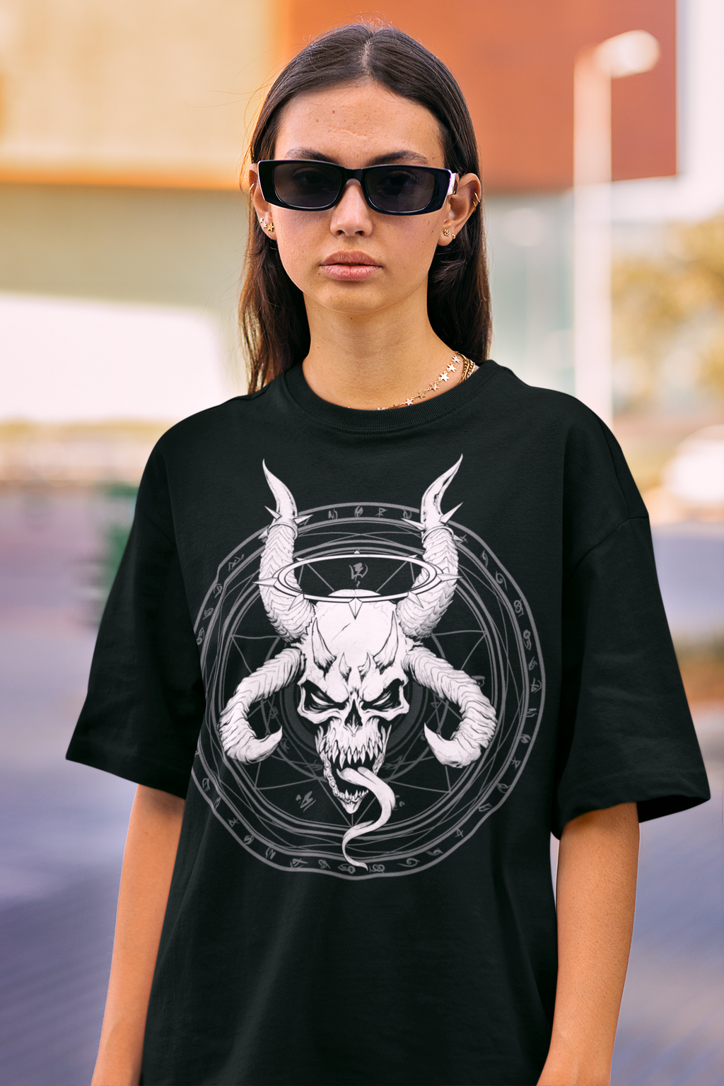 Divine Skull of Death | Occult Skull & Sigil Gothic T-Shirt