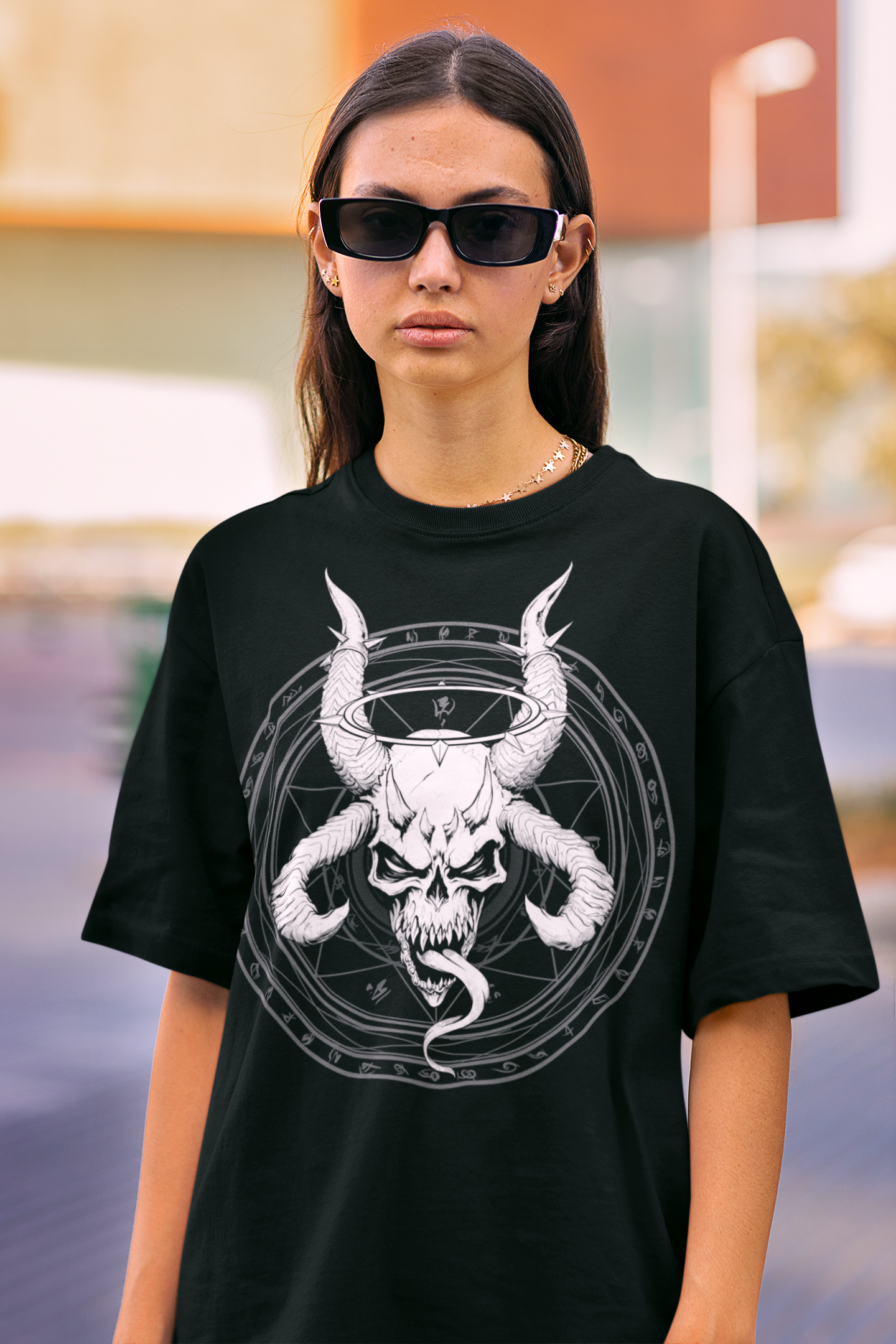 Divine Skull of Death | Occult Skull & Sigil Gothic T-Shirt