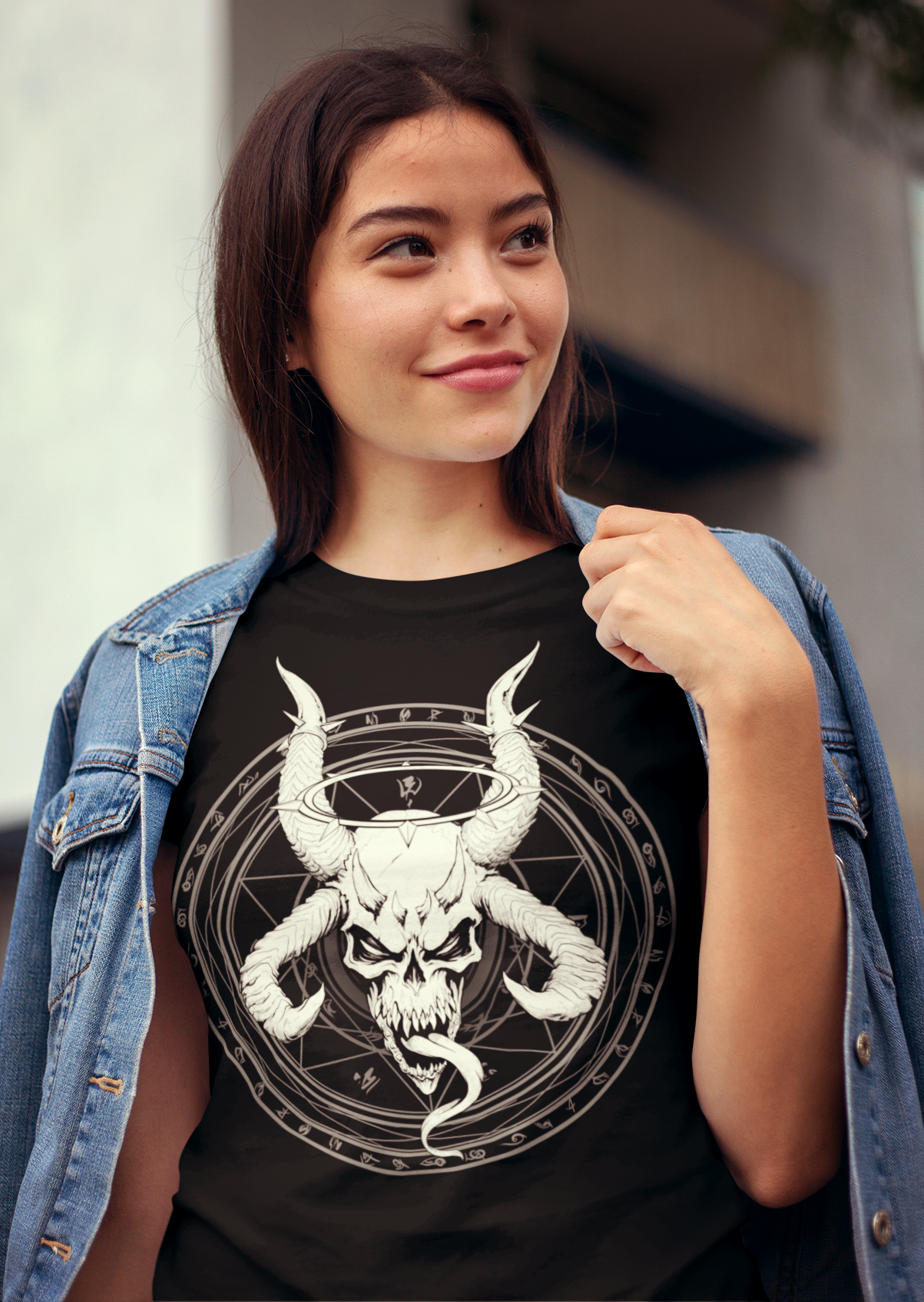 Divine Skull of Death | Occult Skull & Sigil Gothic T-Shirt