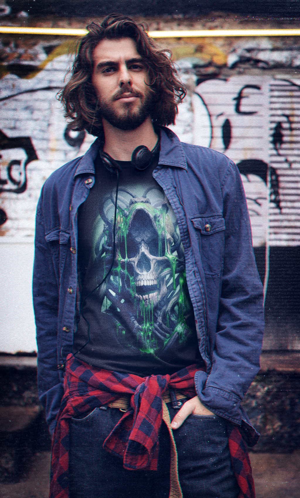 Oozing Toxic Bio-Skull T-Shirt – Gothic Dark Fantasy Horror Art by DarkAtomic