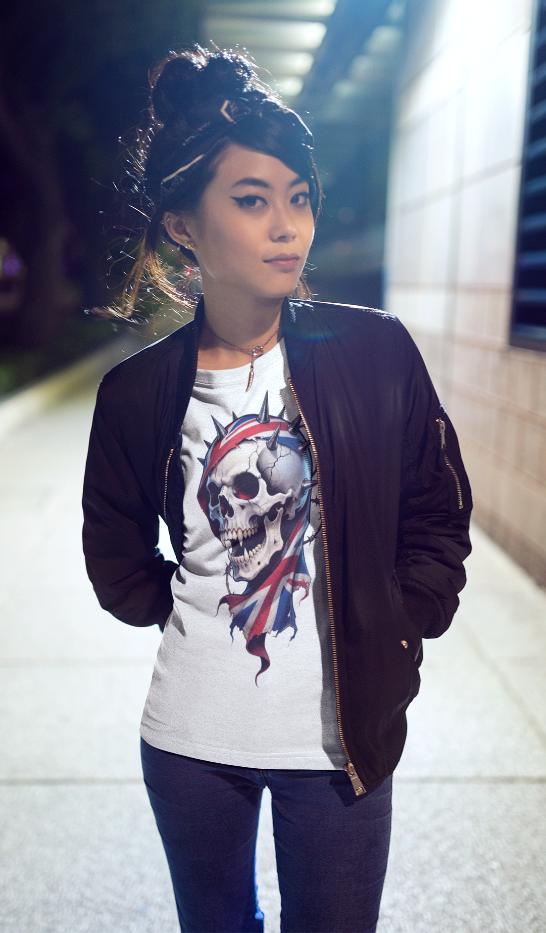 British Reaper T-Shirt | Heavy Metal Gothic Skull & Union Jack